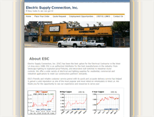Tablet Screenshot of electricsupplyconnection.com